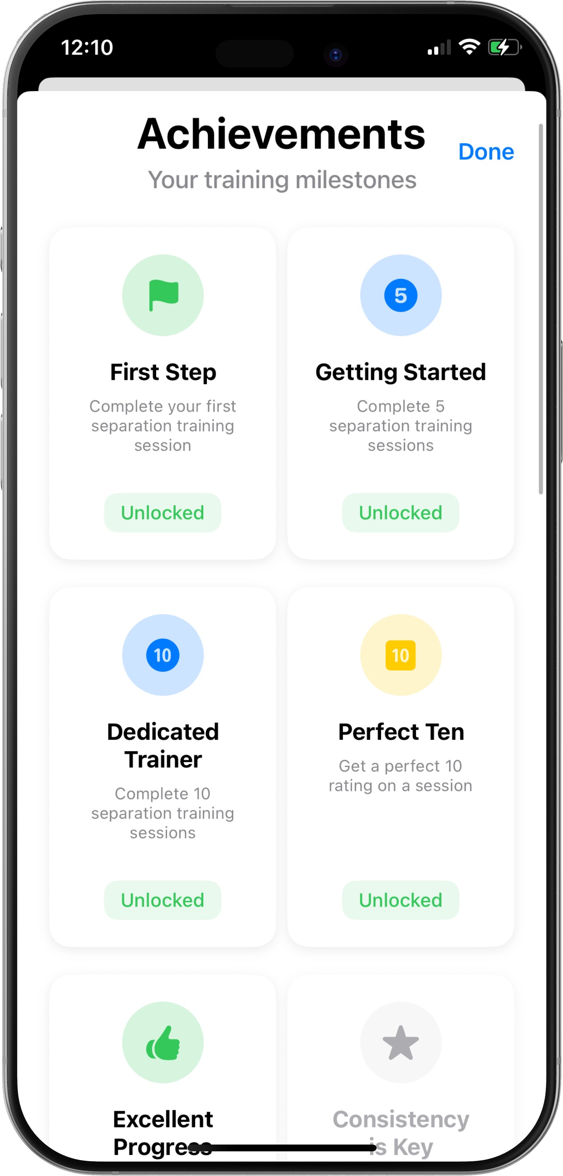 Track your achievements