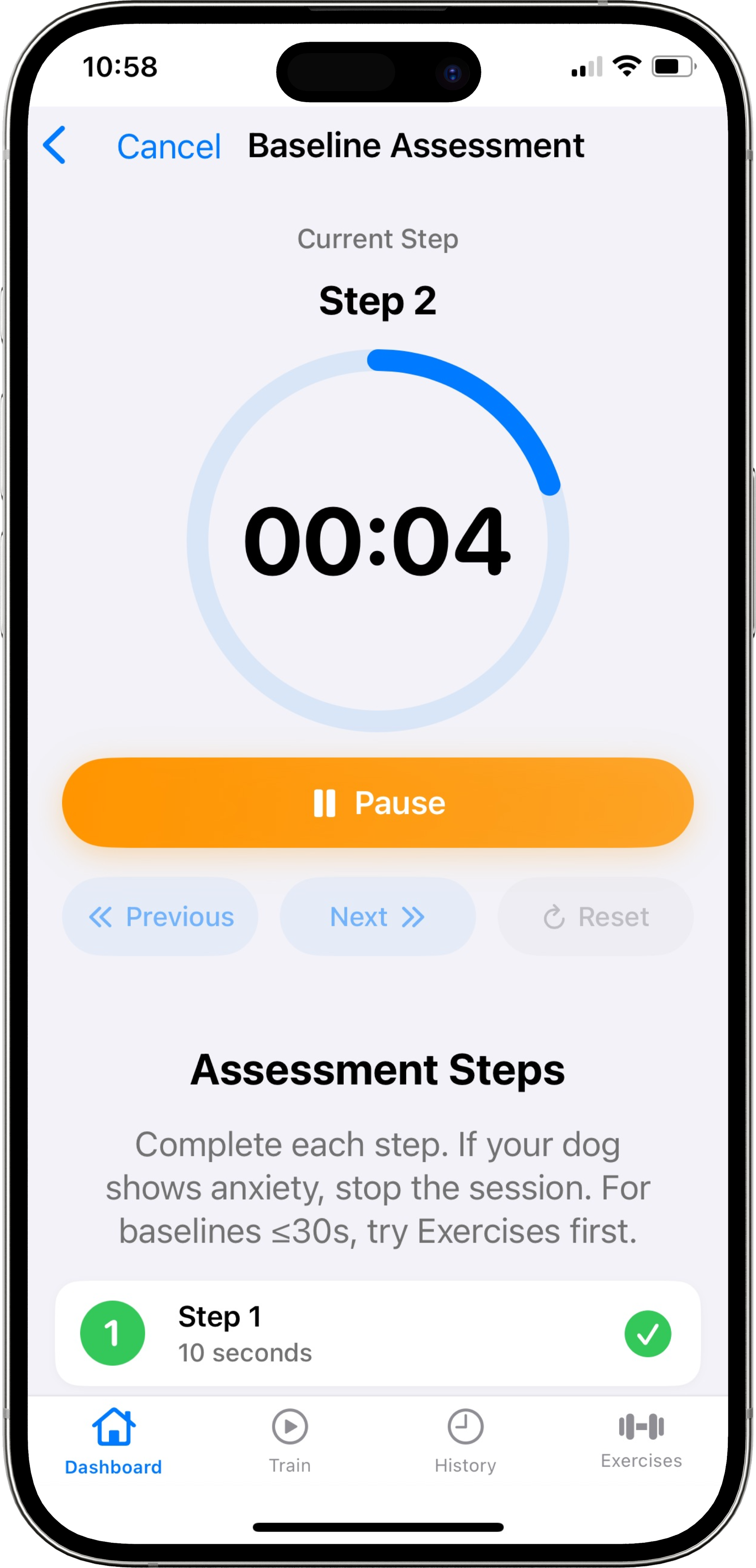 Start a Baseline Assessment