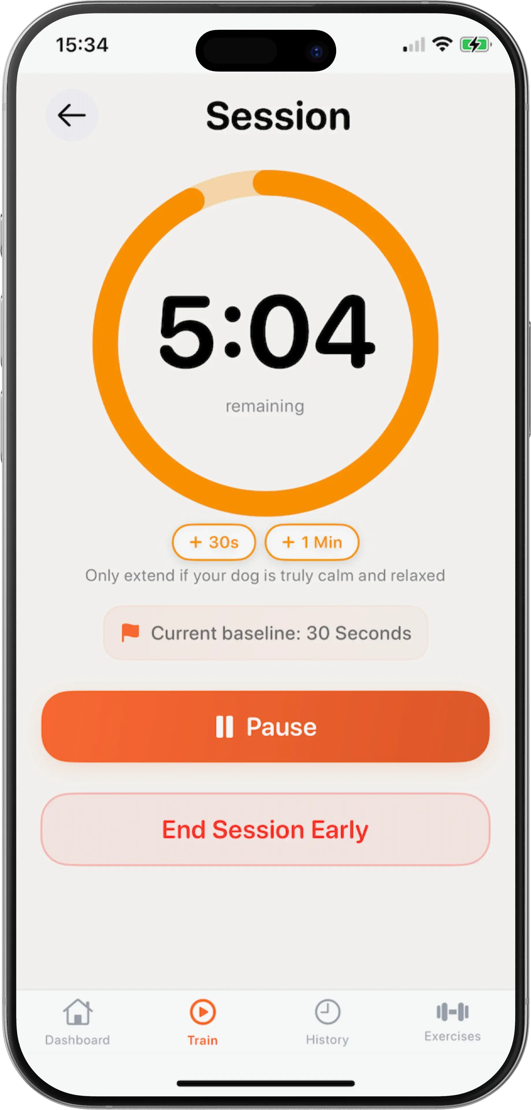 Smart Timer That Adapts to Your Dog - app screenshot